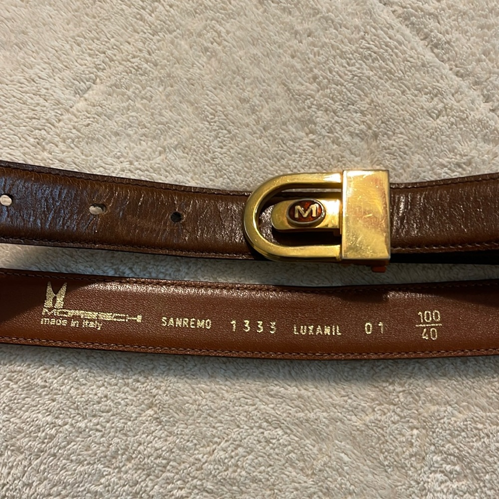Moreschi brown belt